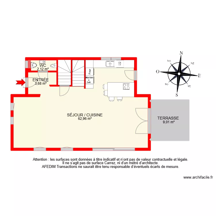 BI 34781 -. Plan de 20  et 220 m²