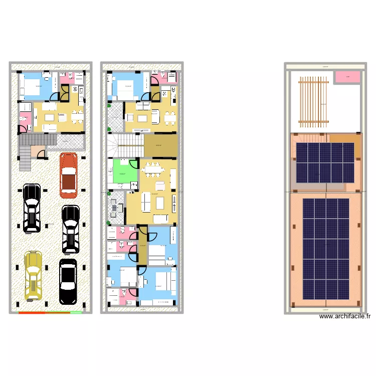 8/25 3+1. Plan de 40  et 534 m²