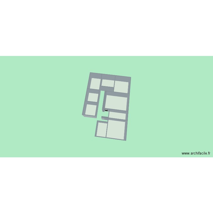 2ème étage viller. Plan de 9 pièces et 110 m2