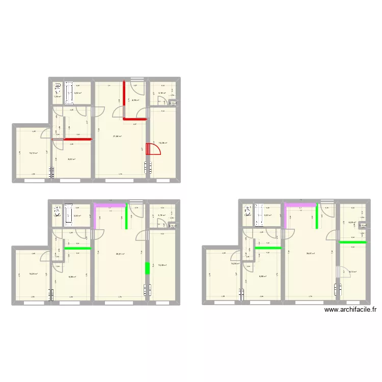 plan origine. Plan de 25 et 204 m² plan origine. Plan de 25 et 204 m²