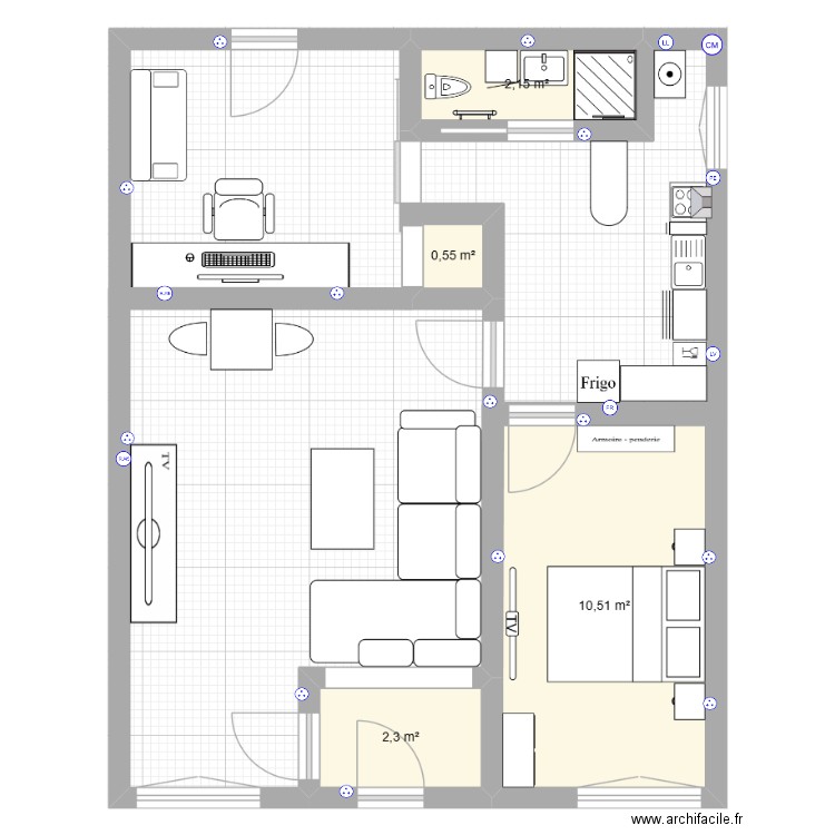 plan maison avec elec. Plan de 0 pièce et 0 m2