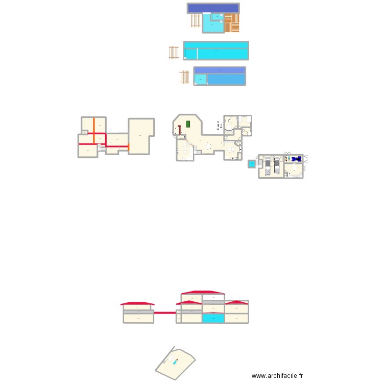 Plan 24 octobre 2025. Plan de 130 pièces et 2197 m2
