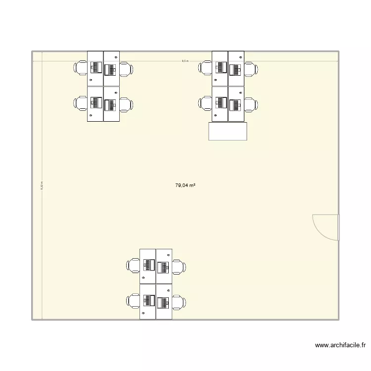bureaux Hotline. Plan de 