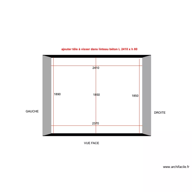 porte garage Navacelles. Plan de 