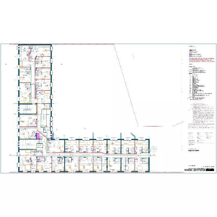 CHEMIN DE CABLES R+1. Plan de 