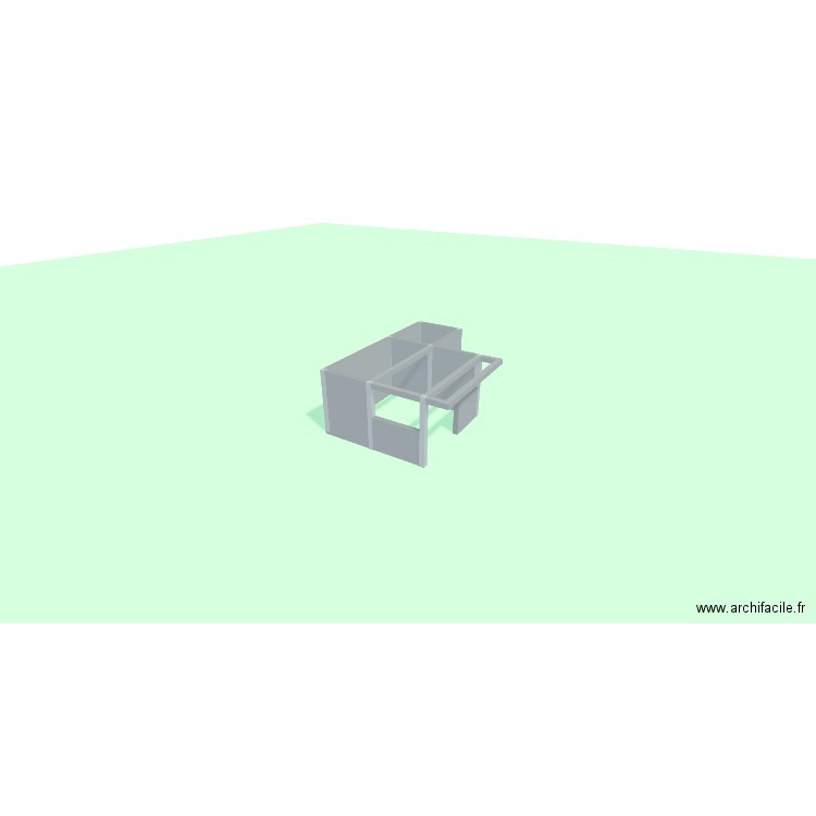 PLAN1. Plan de 1 pièce et 4 m2