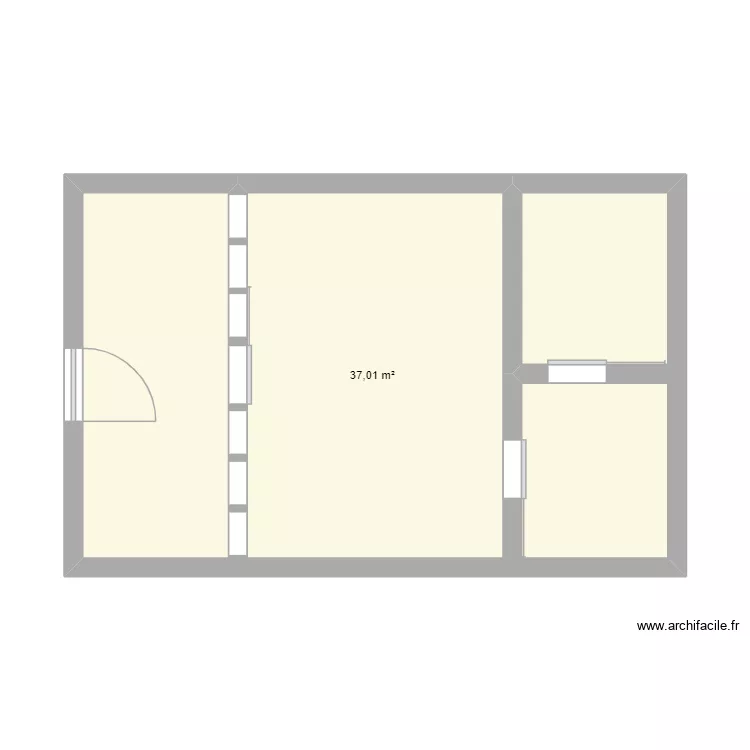 salon toilettage DIFFERET ESPACE. Plan de 1 et 37 m² salon toilettage DIFFERET ESPACE. Plan de 1 et 37 m²