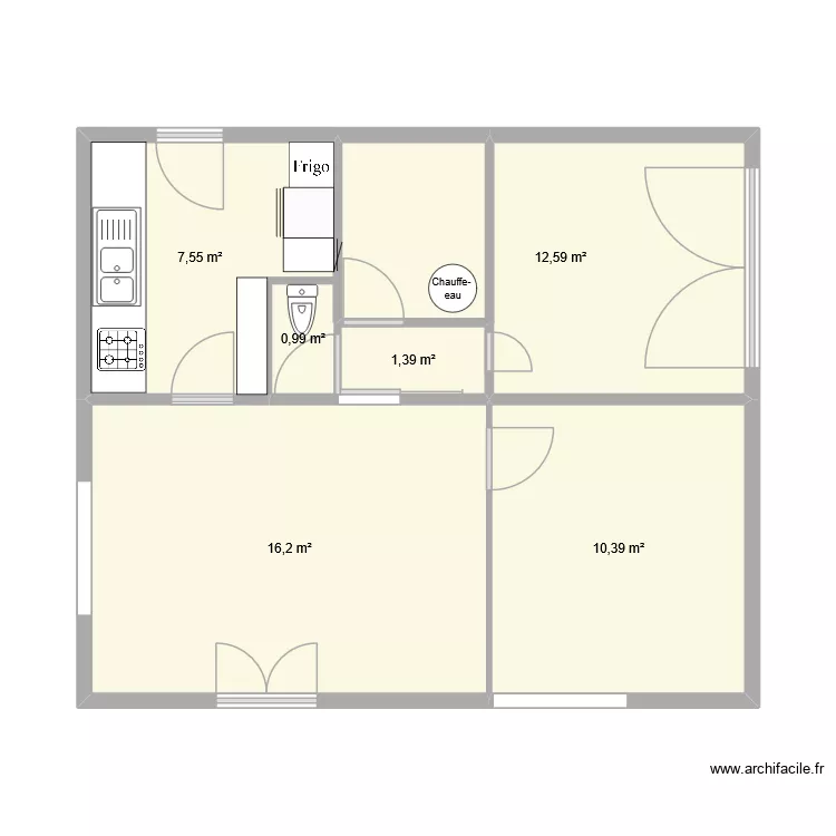 Lacanau_V1. Plan de 6 et 49 m² Lacanau_V1. Plan de 6 et 49 m²