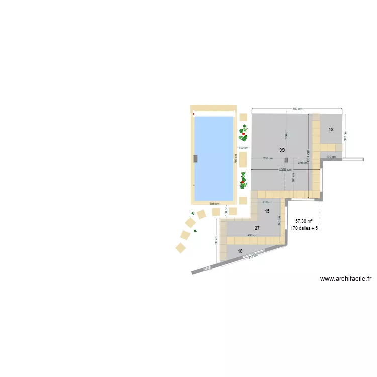 Dalle extérieure B. Plan de Dalle extérieure B. Plan de