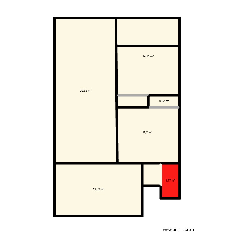 GERMOND PLOMDRDC. Plan de 7 pièces et 70 m2
