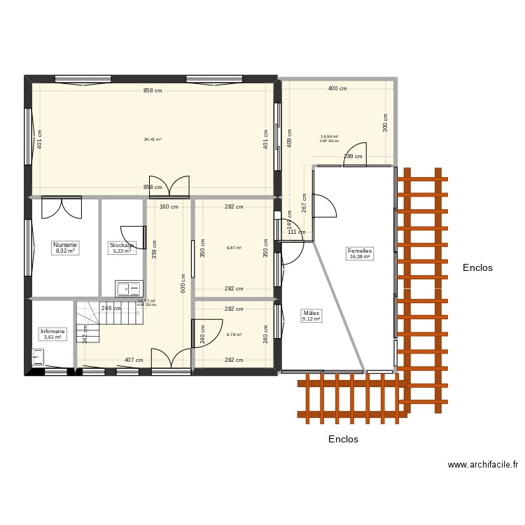 chatterie Laon etage. Plan de 0 pièce et 0 m2