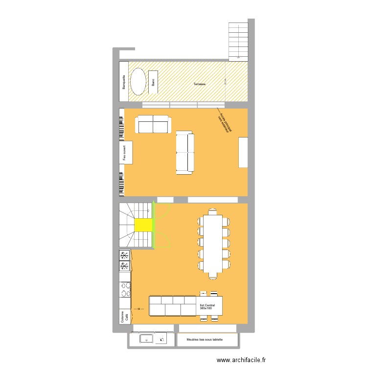 Victor Gilsoul Rez Unif Archi. Plan de 6 pièces et 91 m2