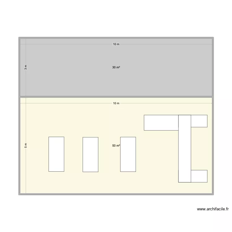 stand fete. Plan de 2  et 80 m²