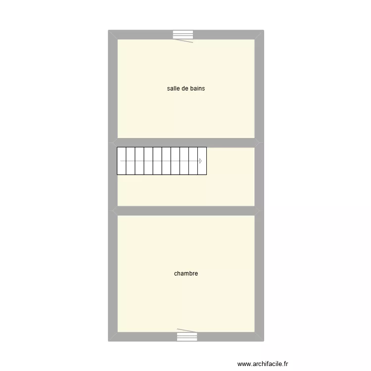 thomasson deuxi&egrave;me &eacute;tat initial. Plan de 3  et 32 m²