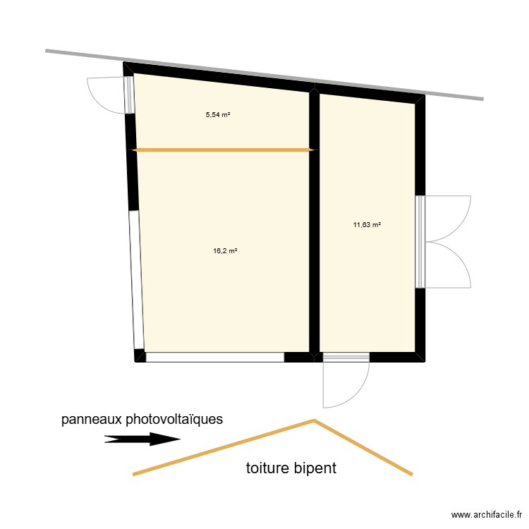 garage perso 4. Plan de 3 pièces et 33 m2