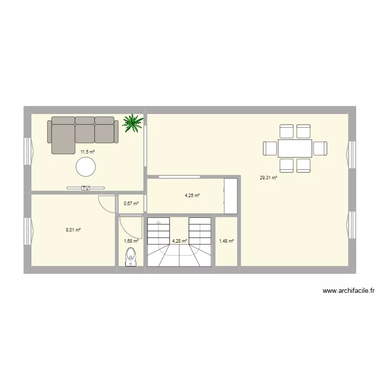 Maison Abeilhan 1. Plan de 8 et 61 m² Maison Abeilhan 1. Plan de 8 et 61 m²