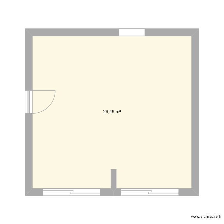 Touquet plan. Plan de 1 pièce et 29 m2