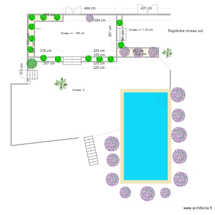 pontos 5. Plan de 2 pièces et 6 m2