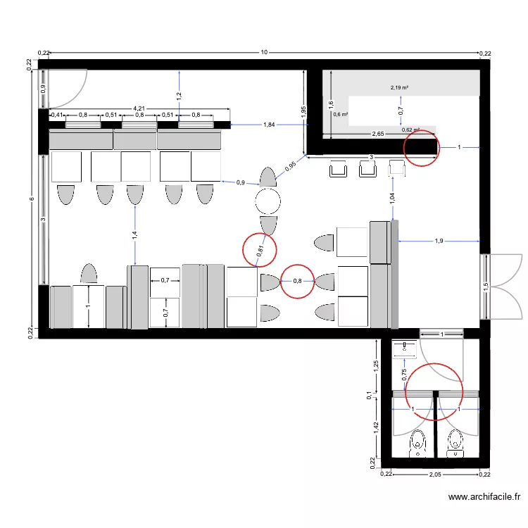 premi&egrave;re proposition restaurant boh&egrave;me. Plan de 
