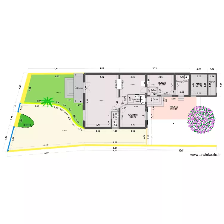 Rénovation St Georges de Didonne. Plan de 13 et 194 m² Rénovation St Georges de Didonne. Plan de 13 et 194 m²