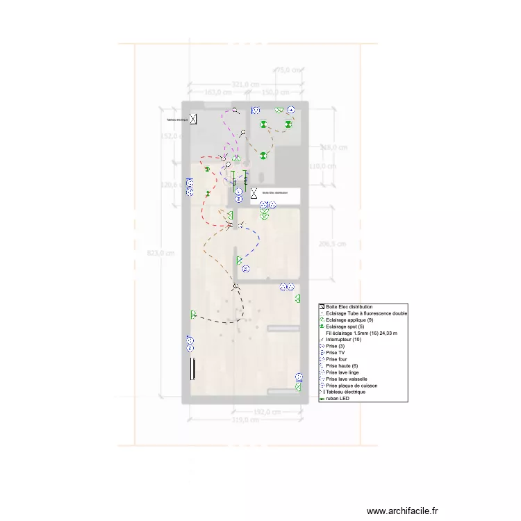 BELLECOTE. Plan de 