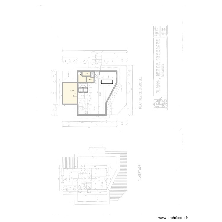 Chalet albatros. Plan de 3 pièces et 18 m2