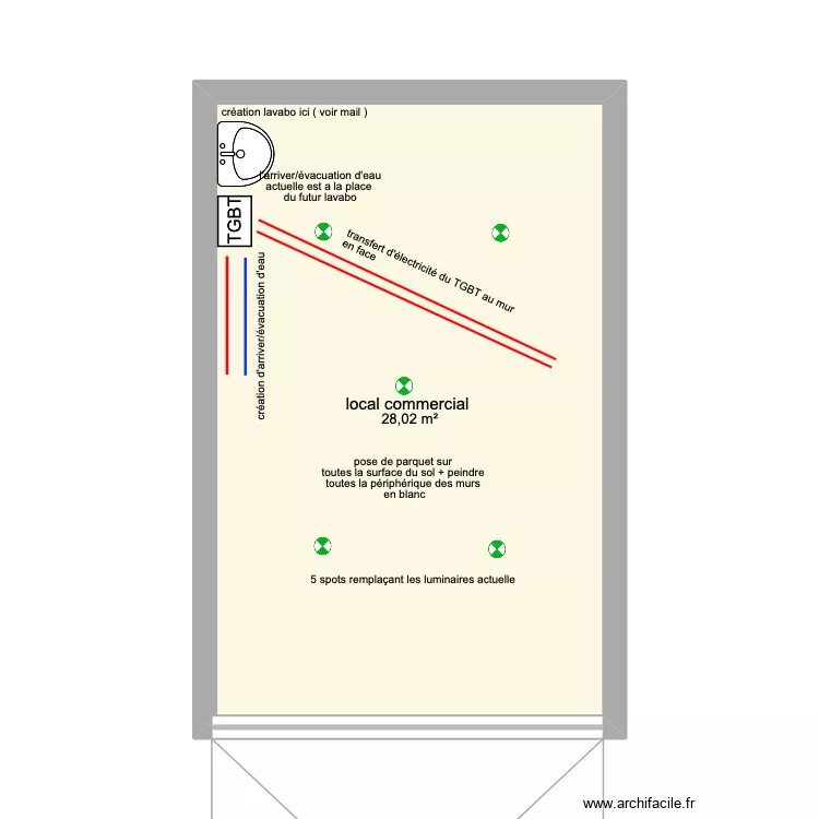 saint &Eacute;tienne du rouvray SAS TKN. Plan de 1  et 28 m²