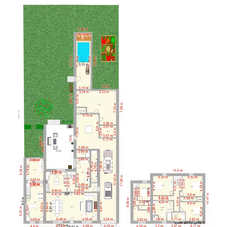 maison oradour. Plan de 
