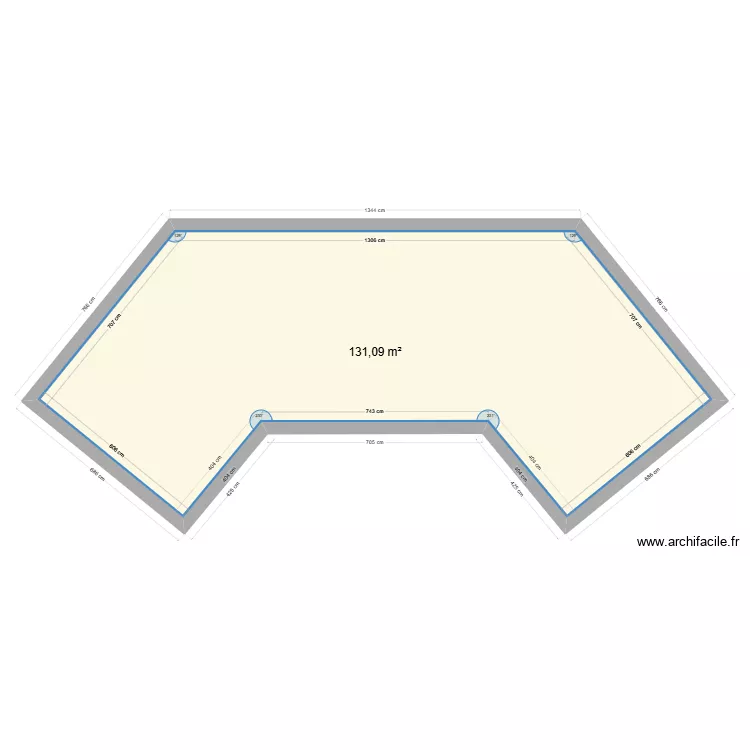 maison vide. Plan de 