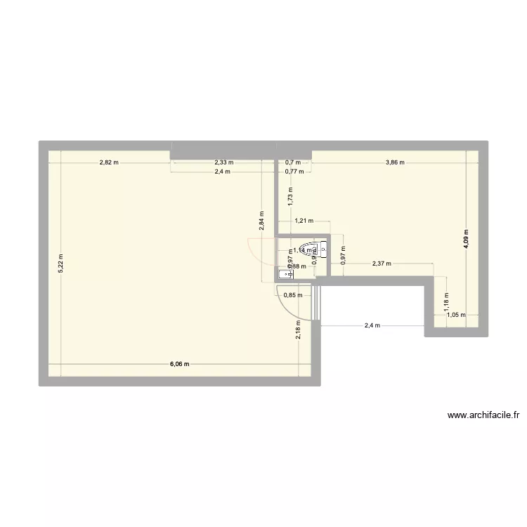 PETIT PUITS corrigé BIS. Plan de 6 et 44 m² PETIT PUITS corrigé BIS. Plan de 6 et 44 m²