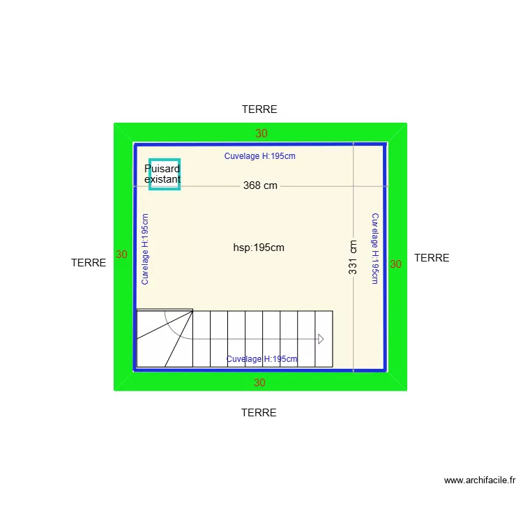WERRY. Plan de 1  et 12 m²