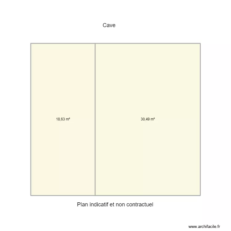 cave. Plan de 