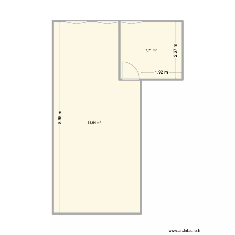 R+1 billy. Plan de 2 et 41 m² R+1 billy. Plan de 2 et 41 m²