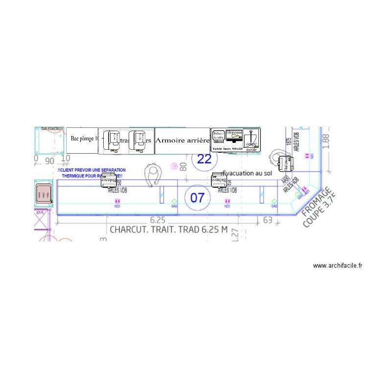 Arrière trad CTT FC Les Houches2. Plan de 0 pièce et 0 m2