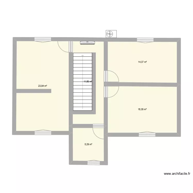 Faccin. Plan de 5 Pièces et 72 m² Faccin. Plan de 5 Pièces et 72 m²