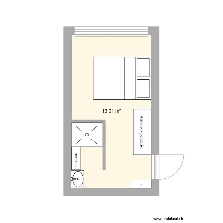 LA CIOTAT SDB2. Plan de 1 pièce et 13 m2