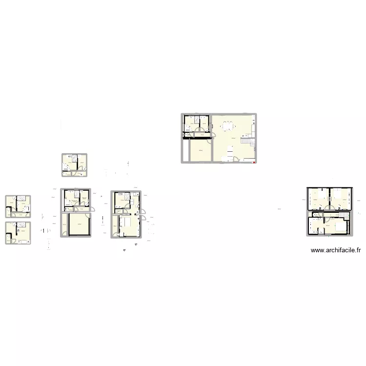 Mussidan MODIFIABLE. Plan de 53  et 310 m²