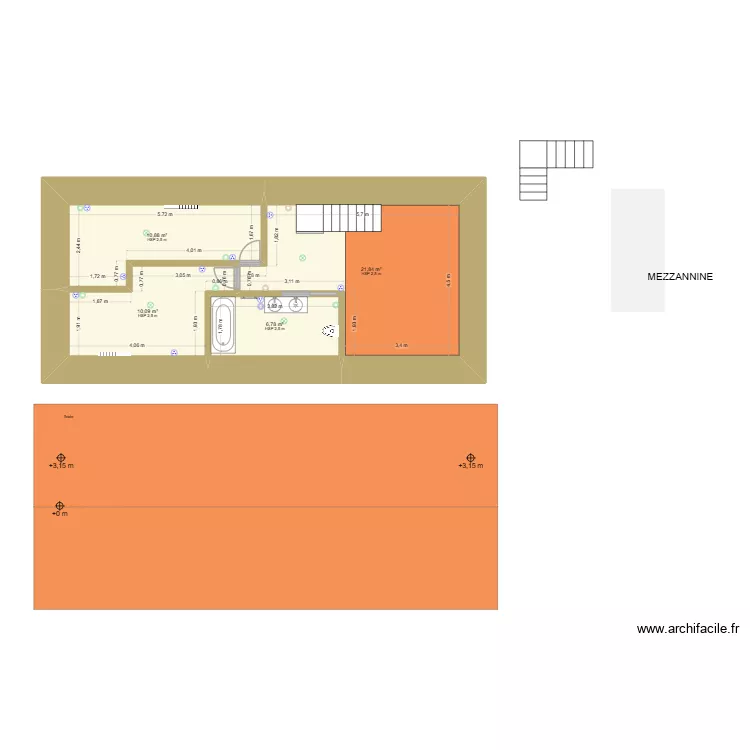 LANGUIDEUX 2. Plan de 4 Pièces et 50 m² LANGUIDEUX 2. Plan de 4 Pièces et 50 m²
