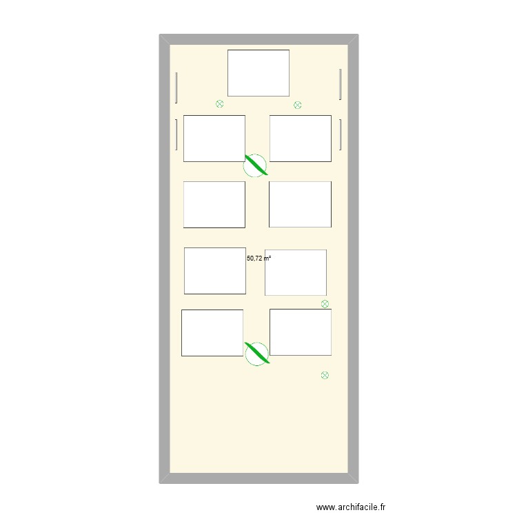 Vibes riviera. Plan de 1 pièce et 51 m2