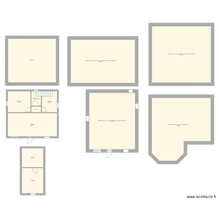 maison Poissy. Plan de 12 pièces et 407 m2