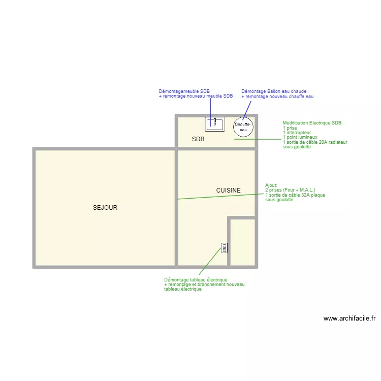 DELABRUYERE. Plan de 