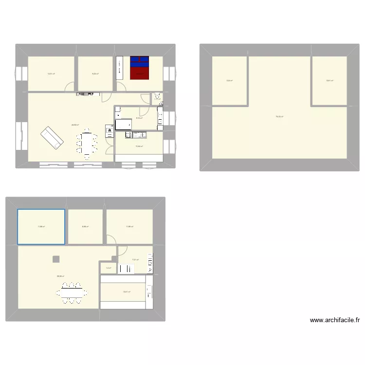 Maison plan 1. Plan de 