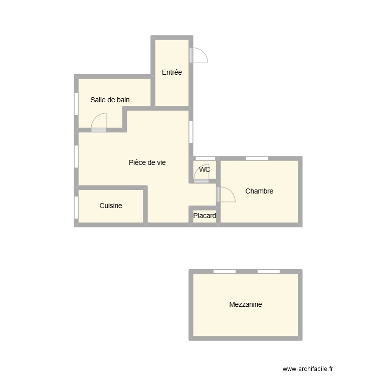 2504 PERIN. Plan de 8 pièces et 21 m2