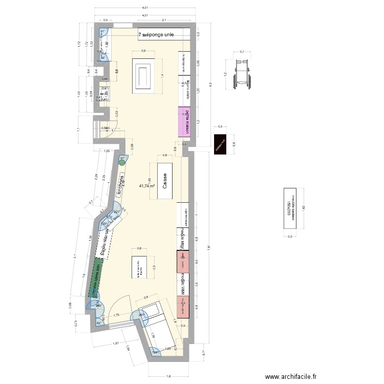 Projet Cherbourg casiers. Plan de 0 pièce et 0 m2