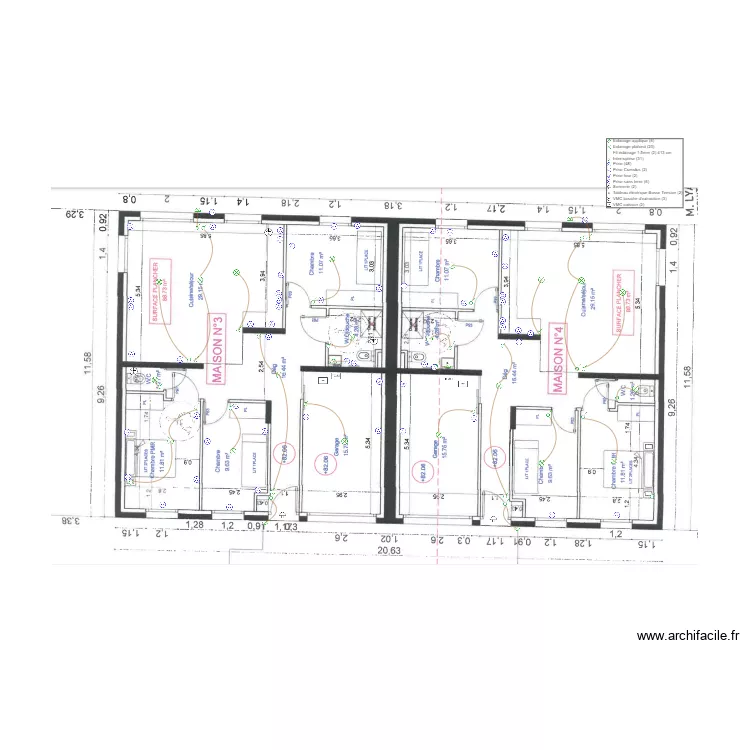 TABARAKA MAISON 3 et 4. Plan de 