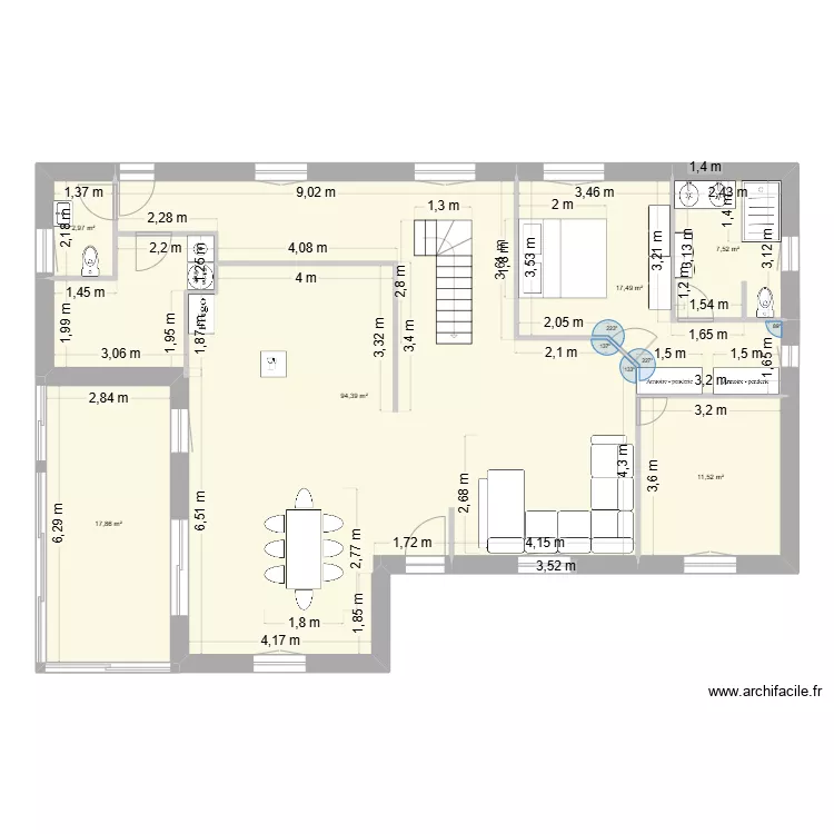 Maison de Saint Agathon futur. Plan de 