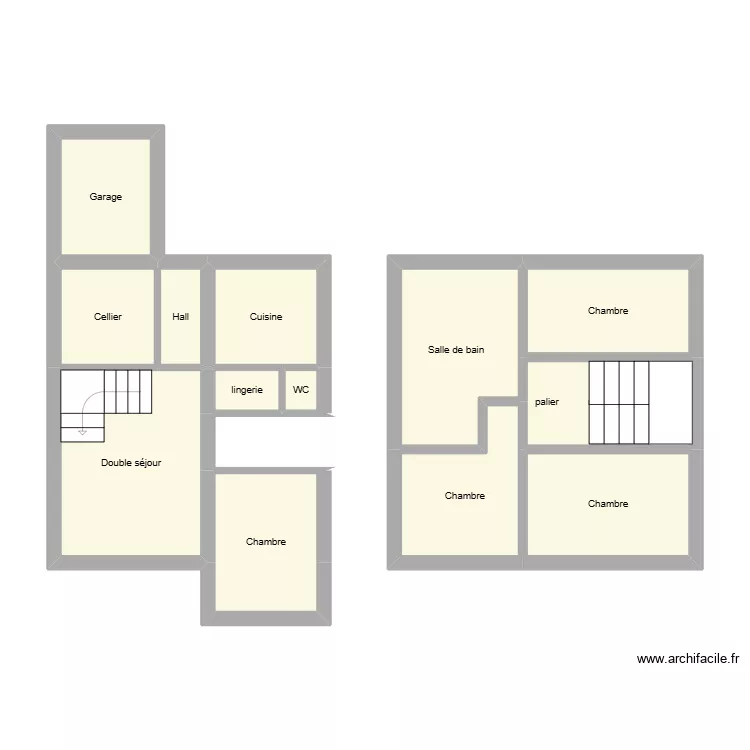 325 la vallee de la canche. Plan de 13  et 53 m²