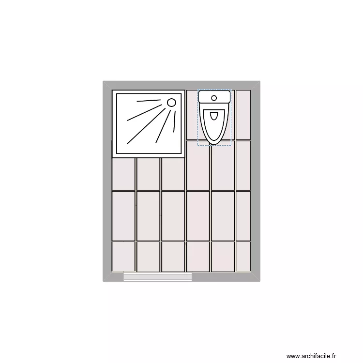 carrelage camp. Plan de 