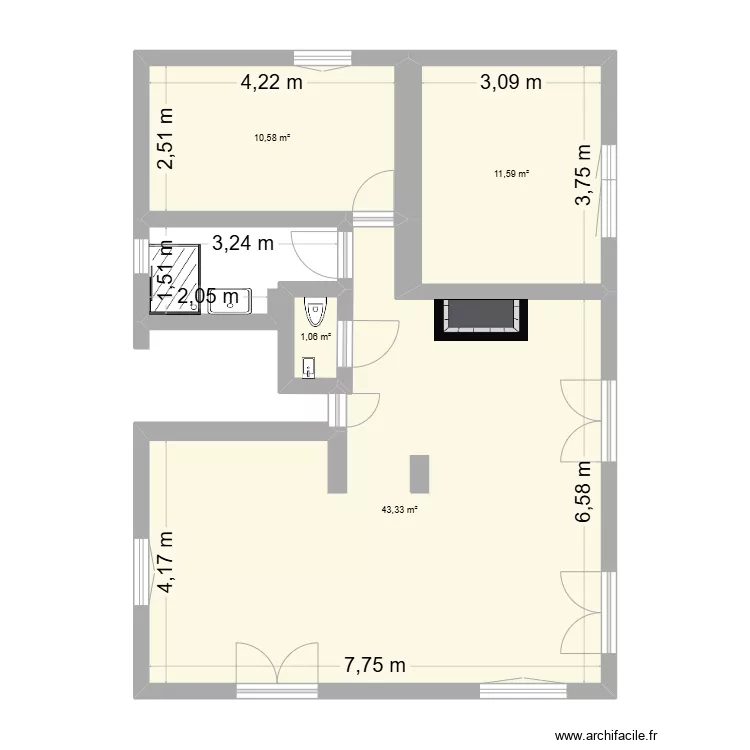 maison ok. Plan de 