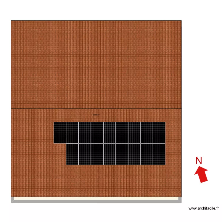 pech alain. Plan de 1  et 233 m²